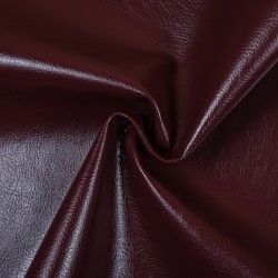 Ткань Дерматин (Кожзам) для мебели, цвет Бордовый (на отрез)  в Череповце