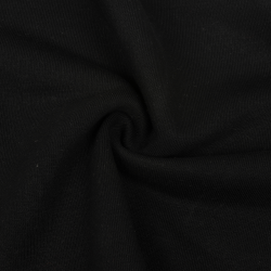 Ткань Футер 3-х нитка (Ширина 1,85 м), цвет Черный (на отрез) в Череповце