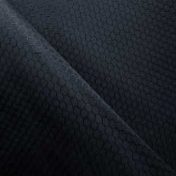 Ткань Оксфорд 300D PU Рип-Стоп СОТЫ, цвет Черный (на отрез)  в Череповце