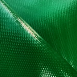 Ткань ПВХ 600 гр/м2 плотная, Зелёный (Ширина 150см), на отрез  в Череповце