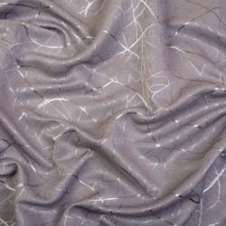 Ткань Блэкаут для штор светозатемняющая 75% &quot;Ледовое тиснение цвет Серый&quot; (на отрез)  в Череповце