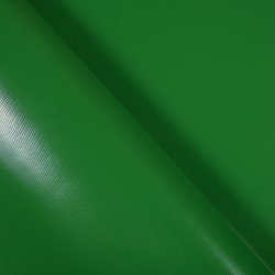 Ткань ПВХ 450 гр/м2, Зелёный (Ширина 160см), на отрез  в Череповце