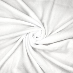 Флис Односторонний 130 гр/м2, цвет Белый (на отрез)  в Череповце