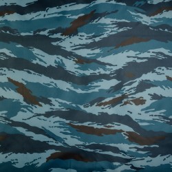 Ткань Oxford 210D PU (Ширина 1,48м), камуфляж &quot;Камыш Синий&quot; (на отрез) в Череповце