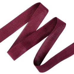 Окантовочная лента-бейка, цвет Бордовый 22мм (на отрез)  в Череповце