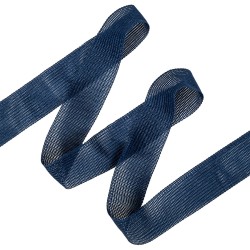 Окантовочная лента-бейка, цвет Синий 22мм (на отрез) в Череповце