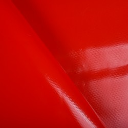Ткань ПВХ 450 гр/м2, Красный (на отрез)  в Череповце