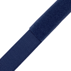 Контактная лента 25мм цвет Тёмно-Синий (Велькро-липучка), на отрез  в Череповце