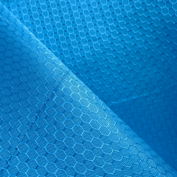 Ткань Oxford 300D PU Рип-Стоп СОТЫ, цвет Голубой (на отрез) в Череповце