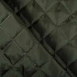 Стеганая подкладочная ткань с синтепоном (100гр/м2), цвет Хаки (на отрез)  в Череповце