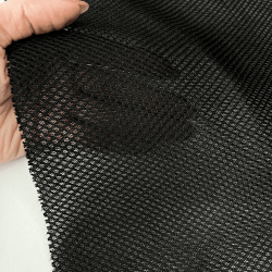 Сетка 3D трехслойная Air mesh 165 гр/м2 (Ширина 150см), цвет Черный (на отрез) в Череповце