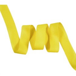 Окантовочная лента-бейка, цвет Жёлтый 22мм (на отрез)  в Череповце